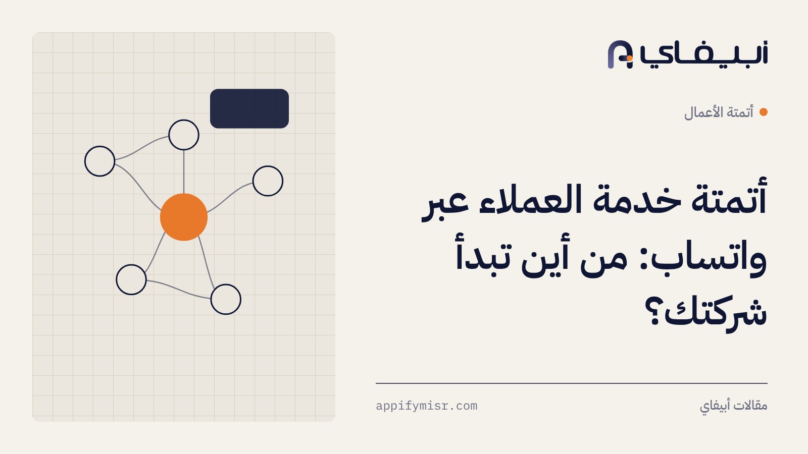 أتمتة خدمة العملاء عبر واتساب: من أين تبدأ شركتك؟